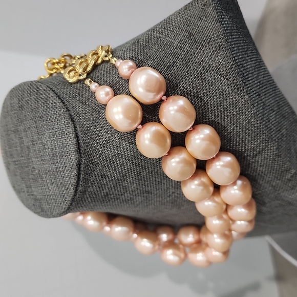 Vintage Hand-Knotted Double Strand Faux Pearl Necklace - 18" - Picture 13 of 13